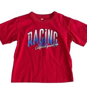 COTTON ON KIDS Boys Red Racing Tee Size 5